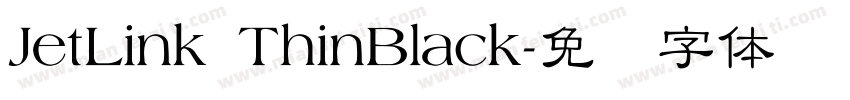 JetLink ThinBlack字体转换